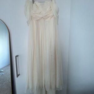 ASOS Cream Strapless Dress